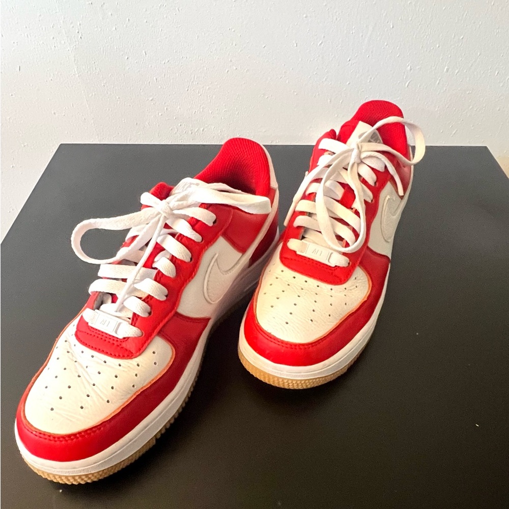 Nike Red and White Women's Sneakers